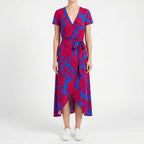 Kopertowa Sukienka Maxi - Letnie Spacery 