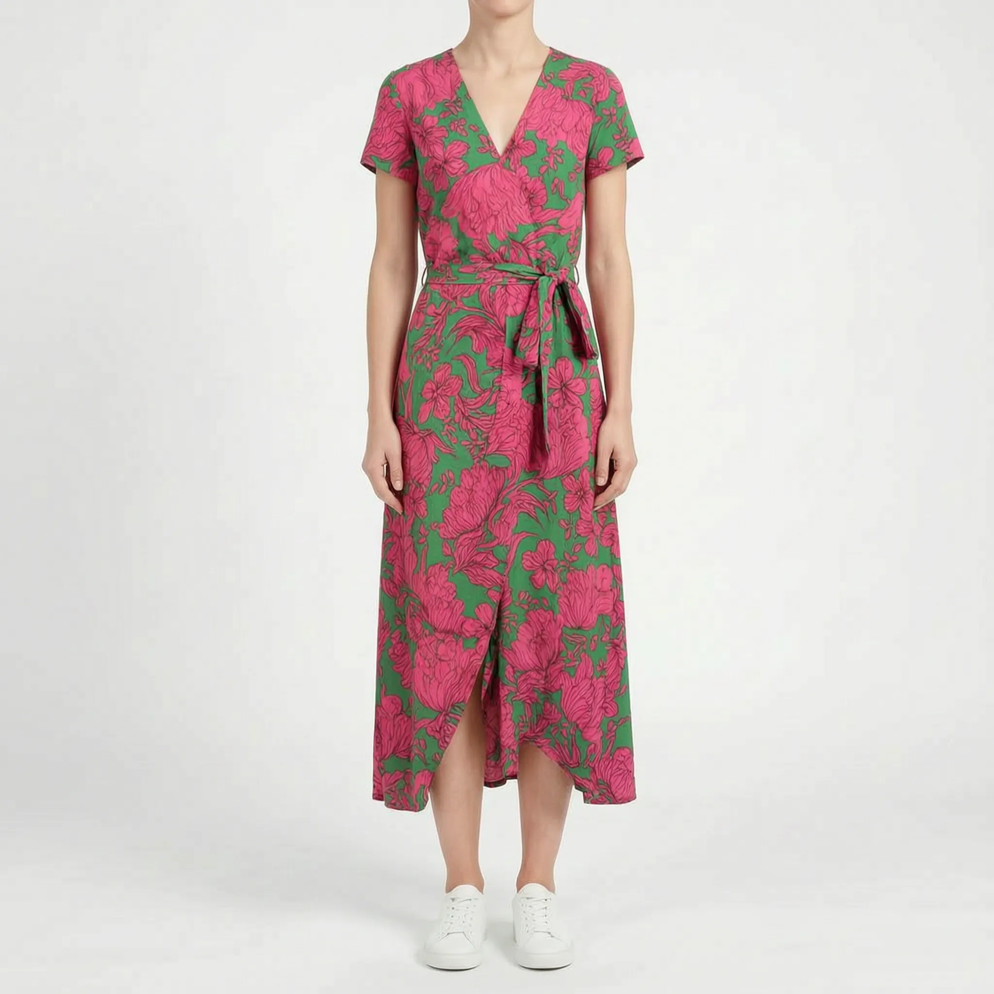 Kopertowa Sukienka Maxi - Letnie Spacery 