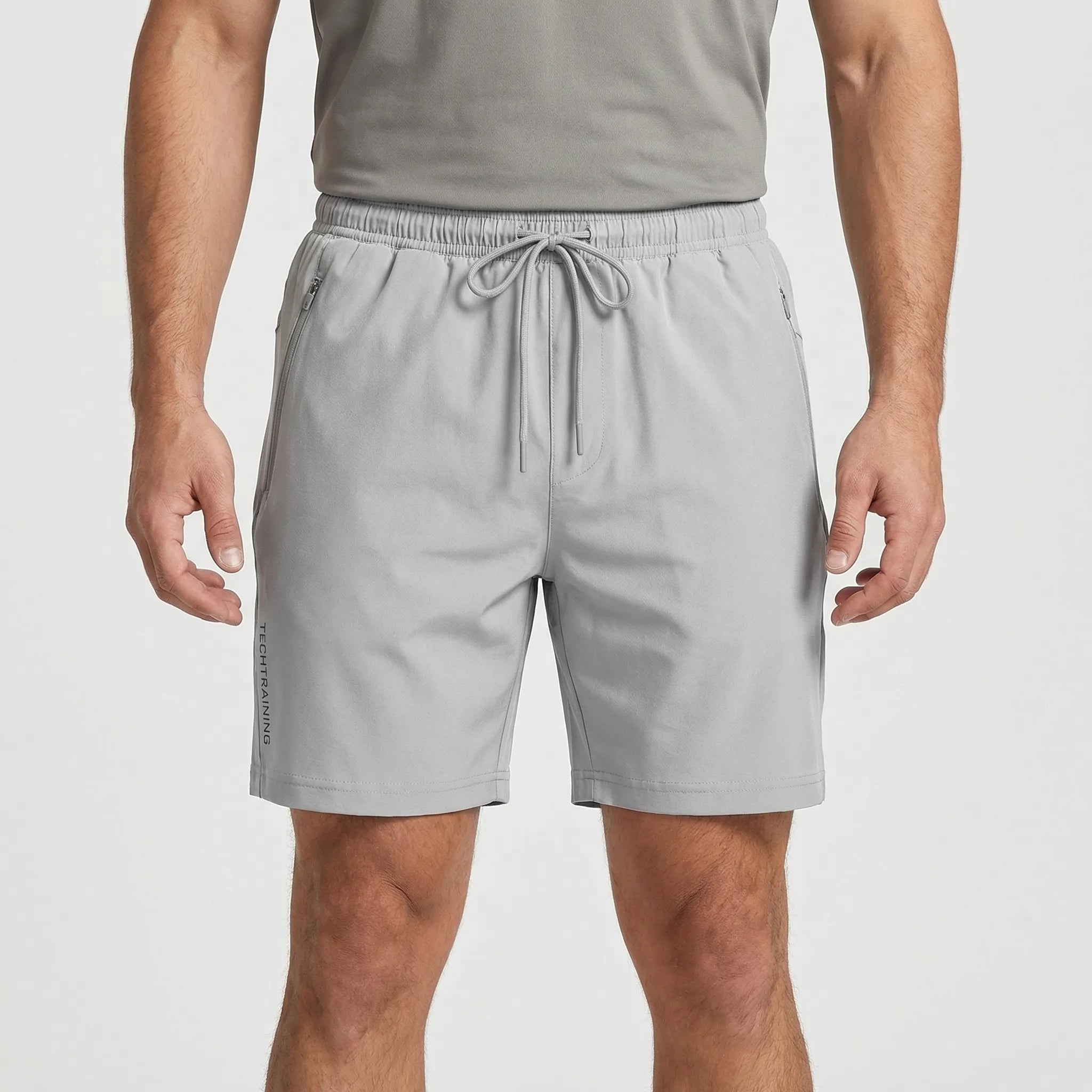 Krótkie Spodenki Sportowe Z Elastycznym Pasem - Intensywny Trening Siłowy 