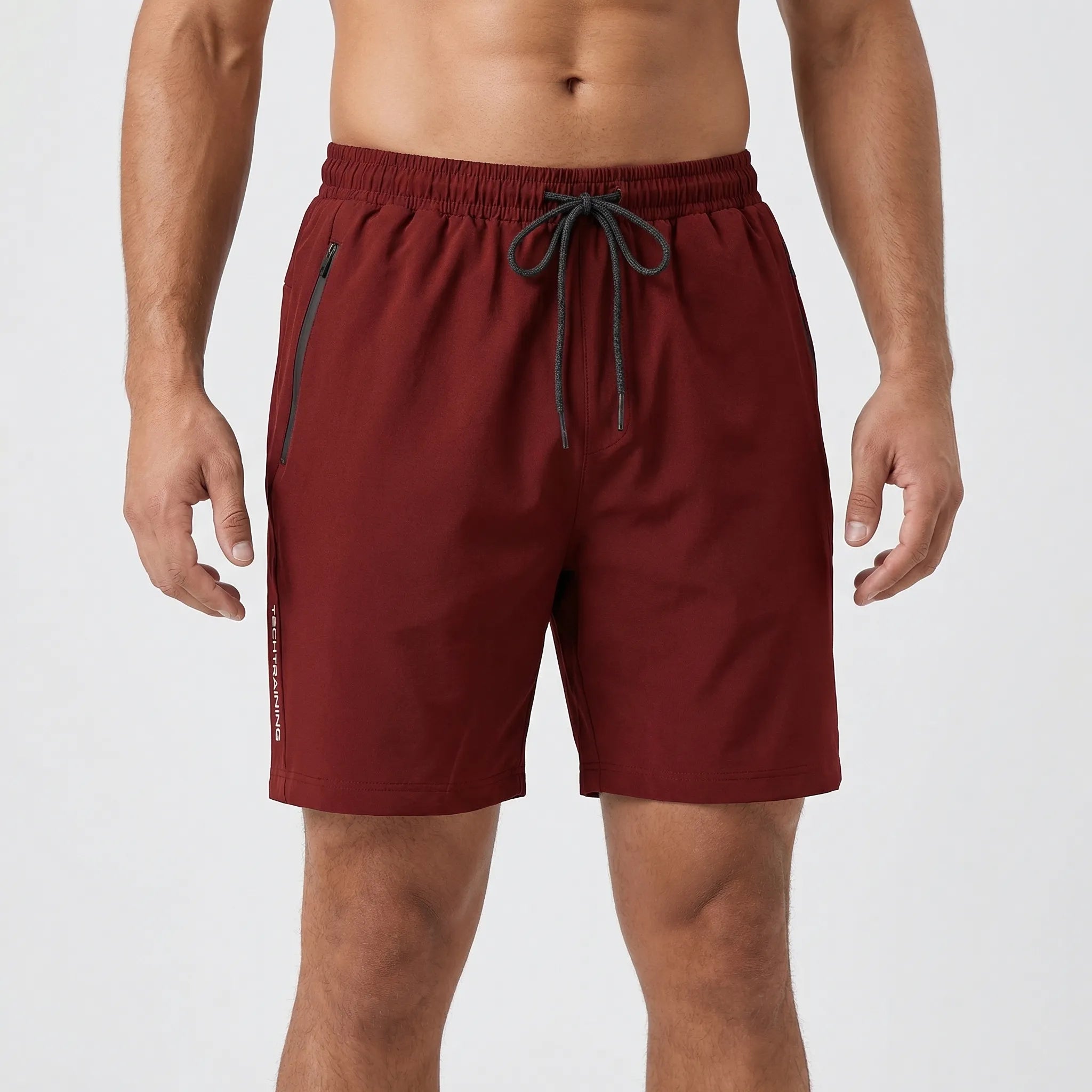 Krótkie Spodenki Sportowe Z Elastycznym Pasem - Intensywny Trening Siłowy 