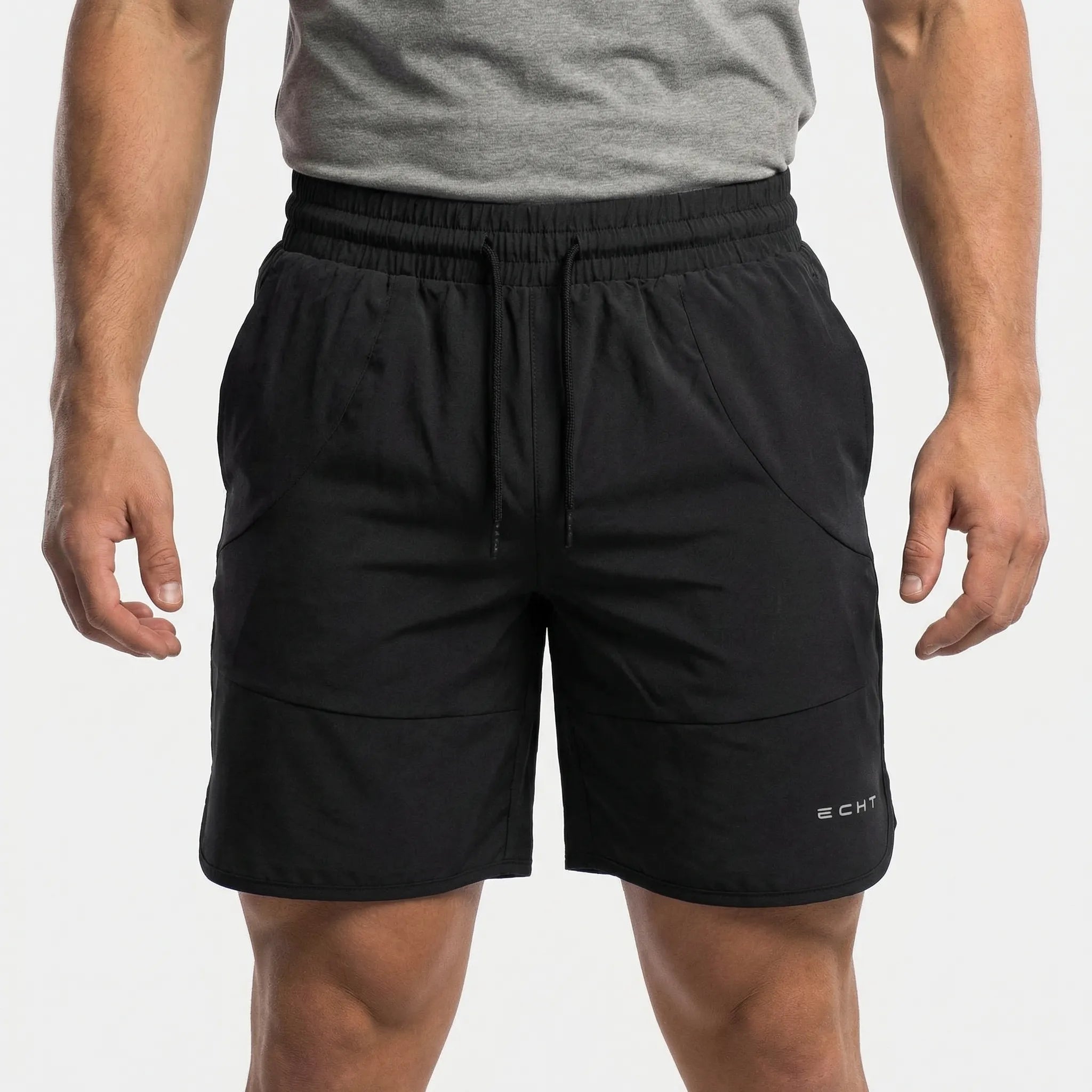 Krótkie Spodenki Sportowe Z Elastycznym Pasem - Trening Na Siłowni 