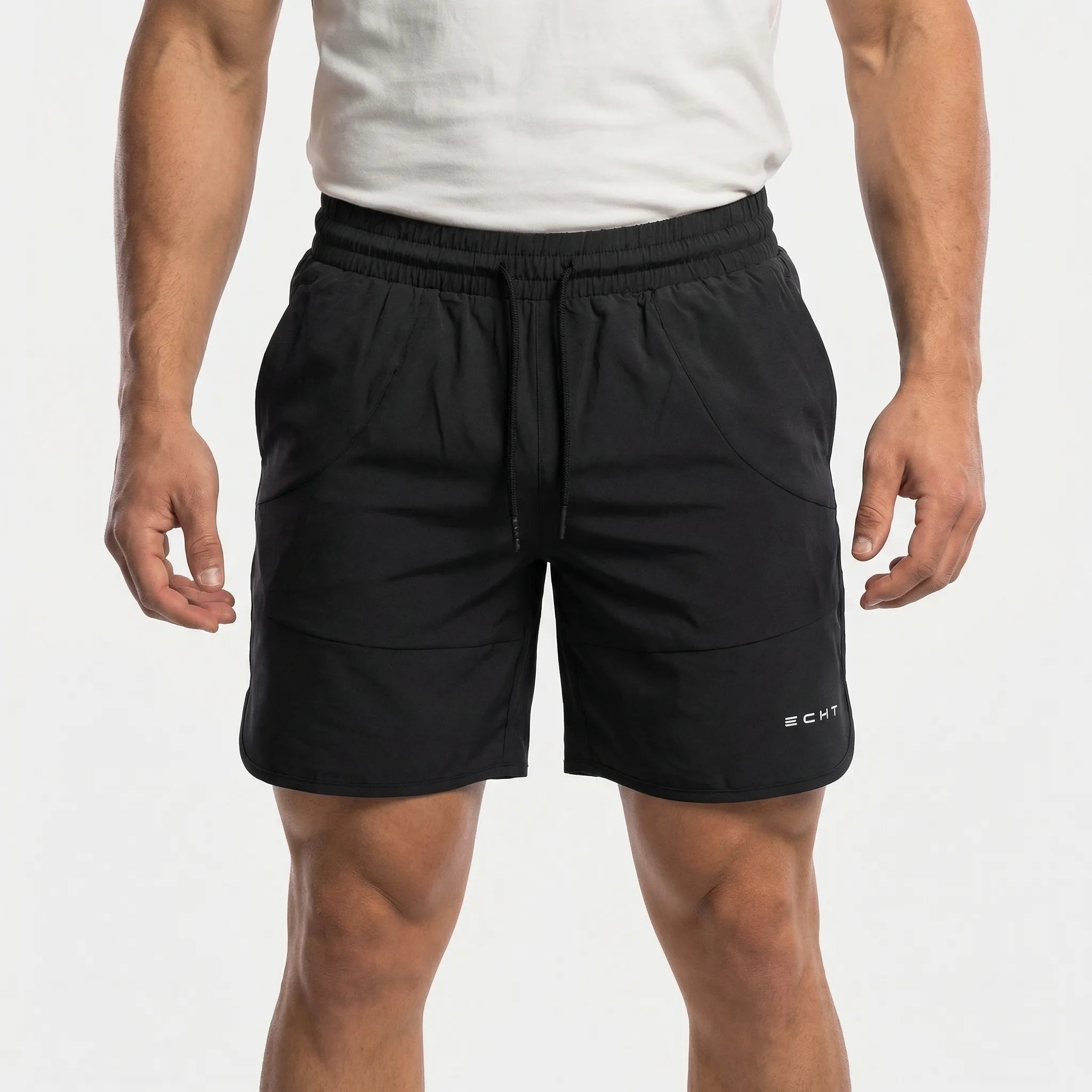 Krótkie Spodenki Sportowe Z Elastycznym Pasem - Trening Na Siłowni 