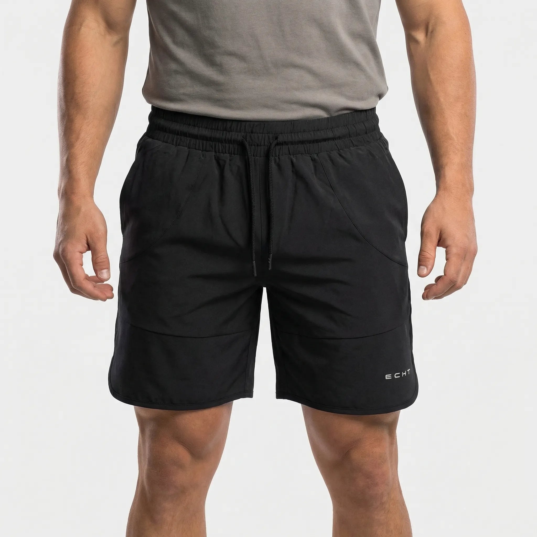 Krótkie Spodenki Sportowe Z Elastycznym Pasem - Trening Na Siłowni 