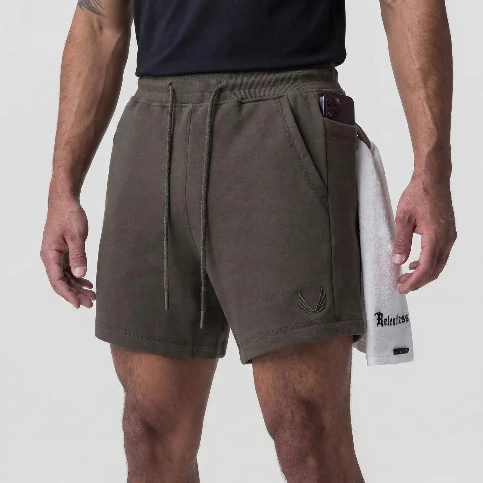 Krótkie Spodenki Z Elastyczną Talią - Trening I Siłownia 