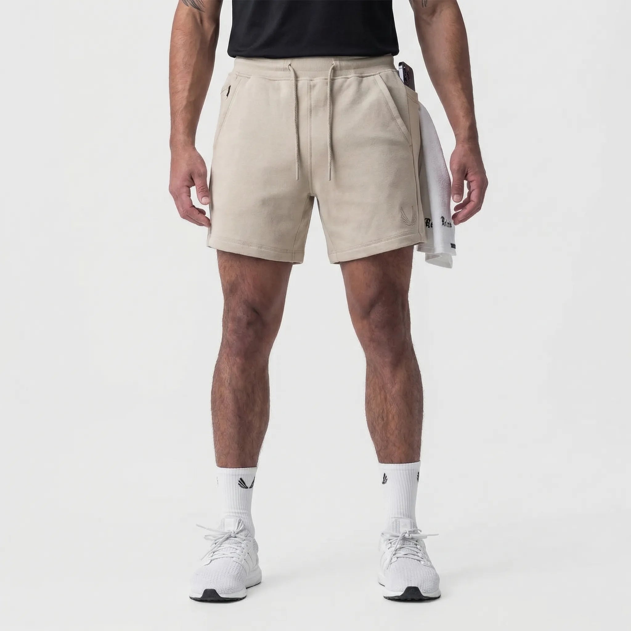 Krótkie Spodenki Z Elastyczną Talią - Trening I Siłownia 