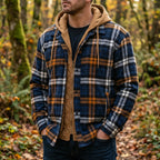 Kurtka W Kratę Z Kapturem I Zamkiem - Codzienny Casual Look 