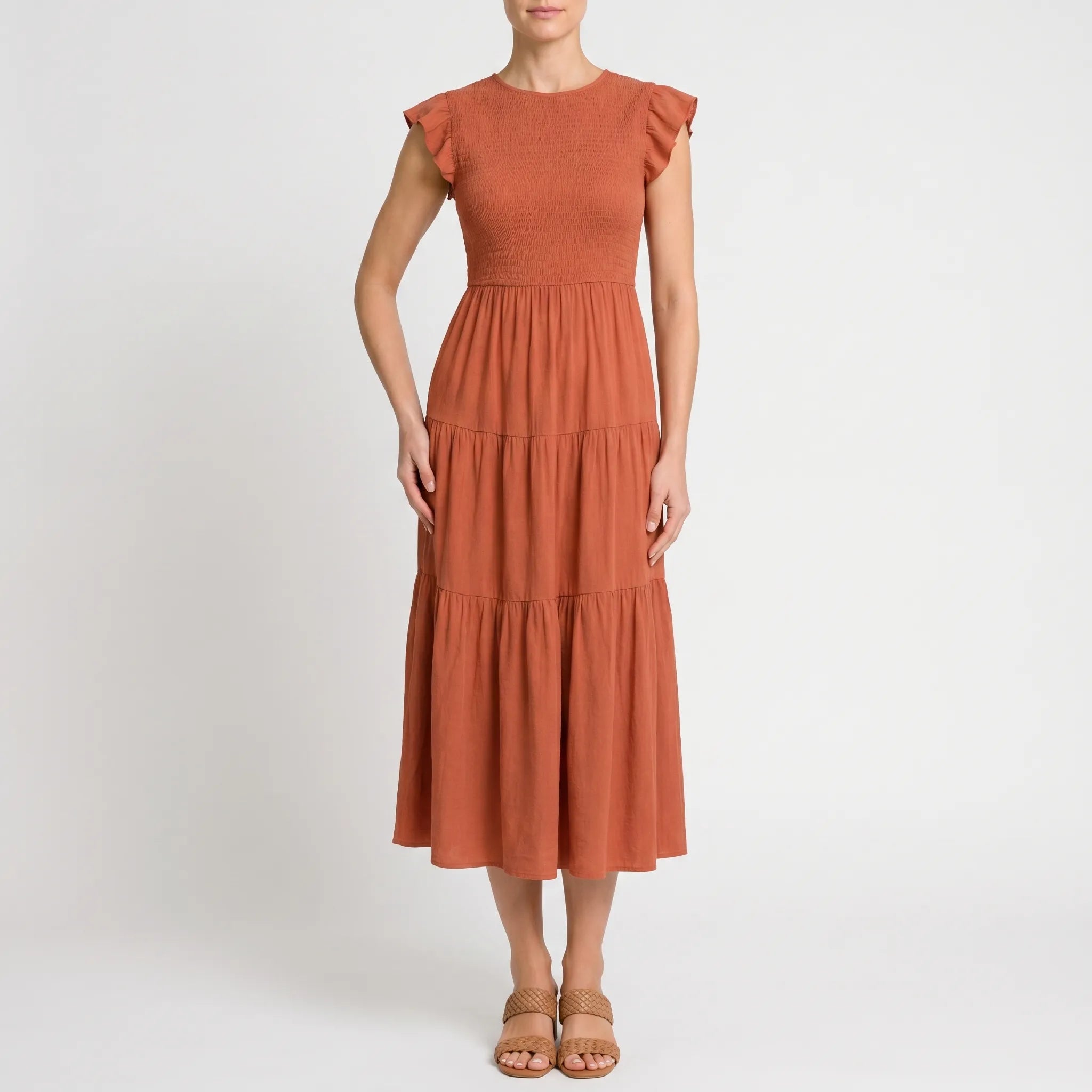 Letnia Sukienka Midi - Letnie Spacery 