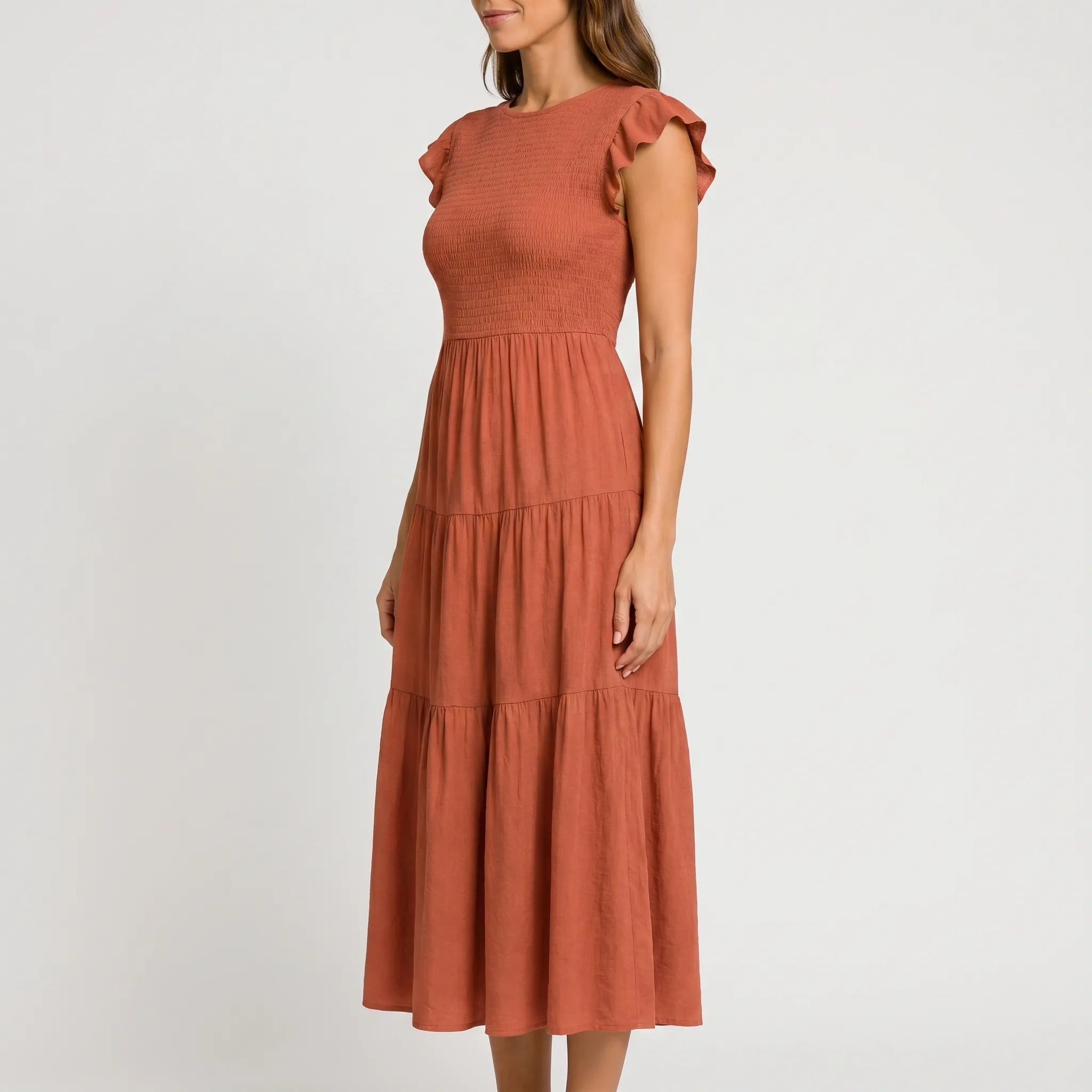 Letnia Sukienka Midi - Letnie Spacery 