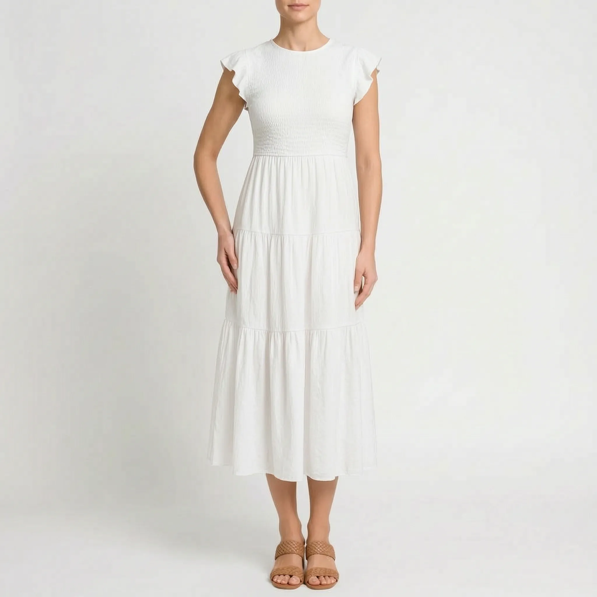 Letnia Sukienka Midi - Letnie Spacery 