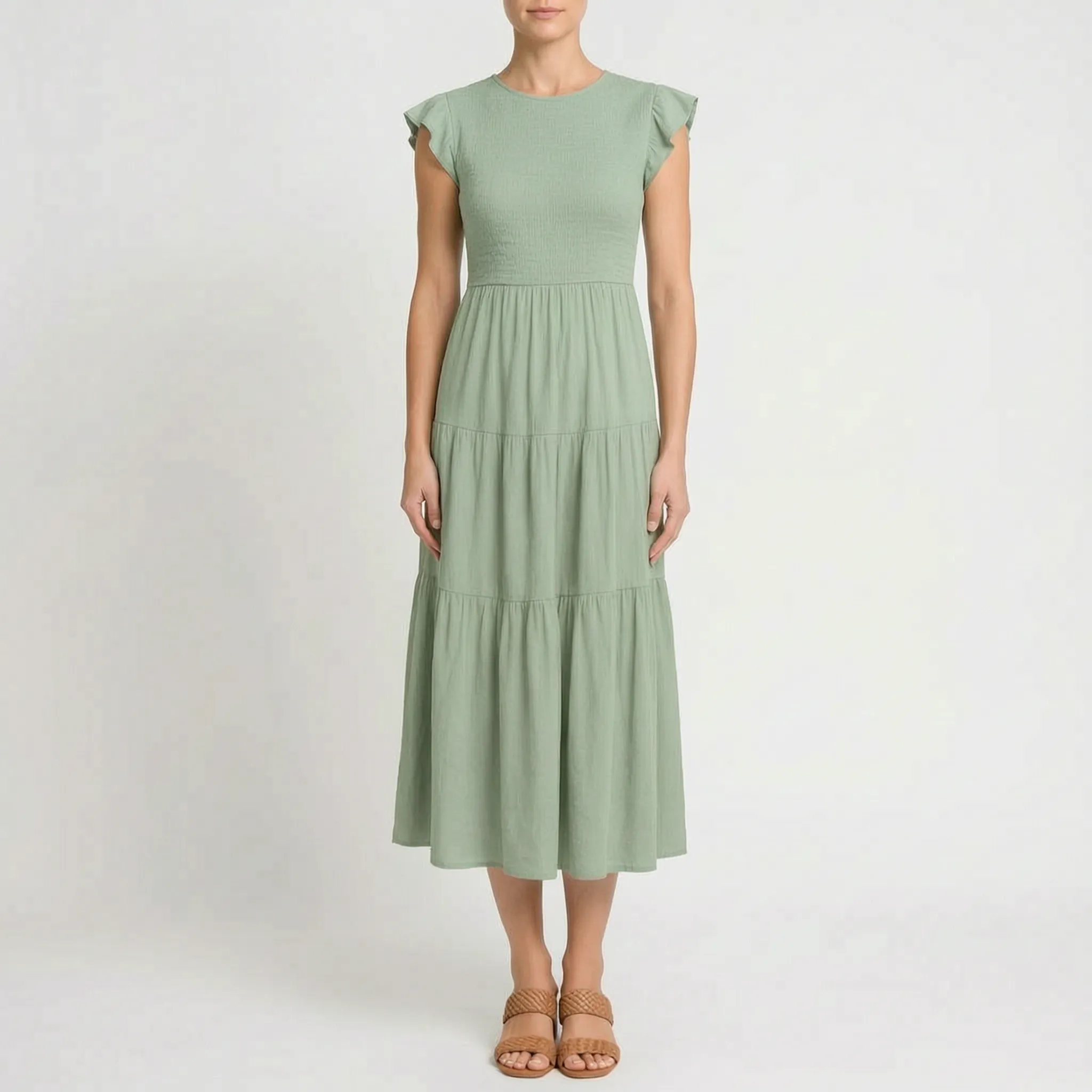 Letnia Sukienka Midi - Letnie Spacery 