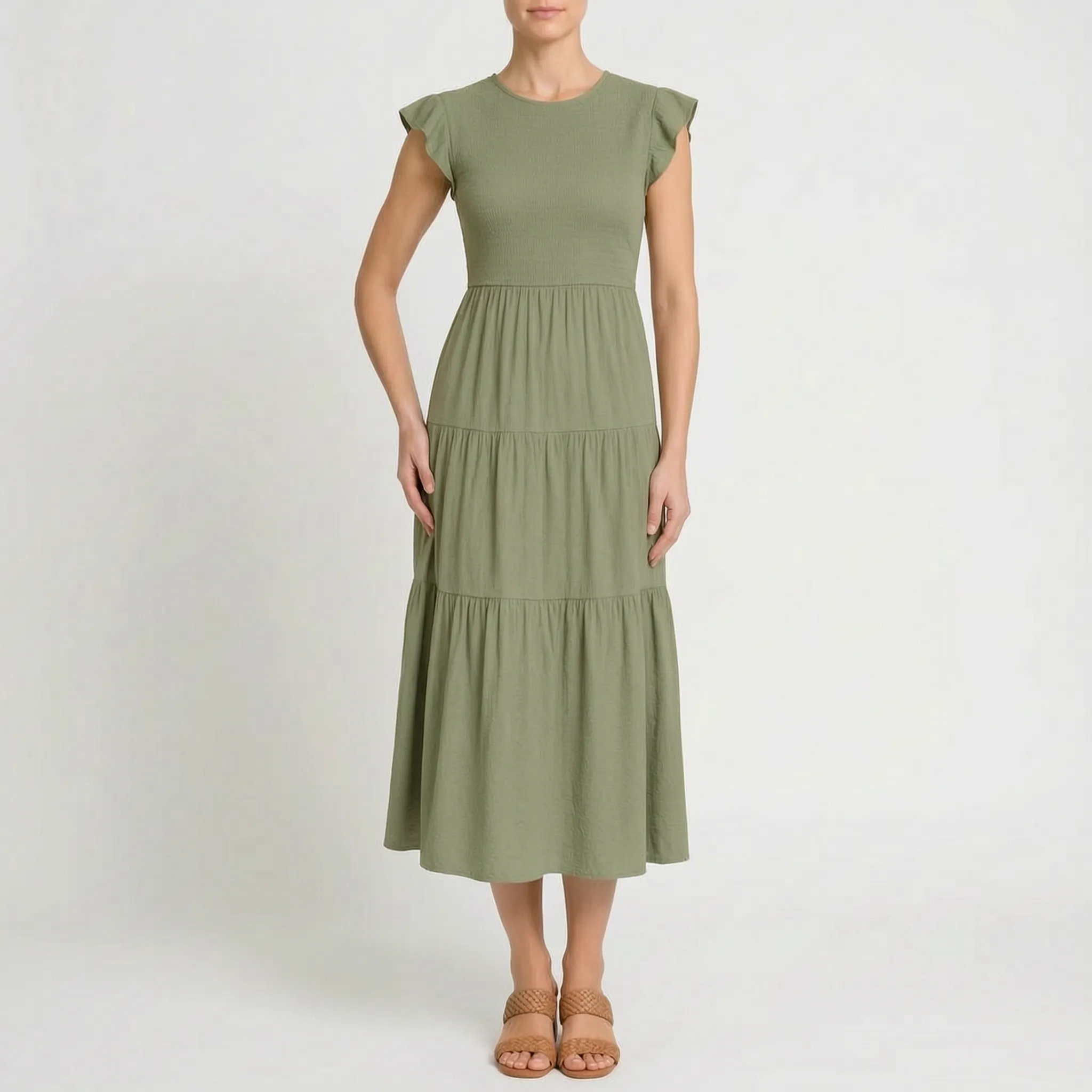 Letnia Sukienka Midi - Letnie Spacery 