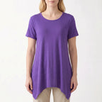 Luźny Letni T-Shirt Damski - Codzienne Stylizacje 