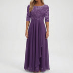 Midi Sukienka Z Koronkowym Gorsetem - Na Eleganckie Przyjęcia 