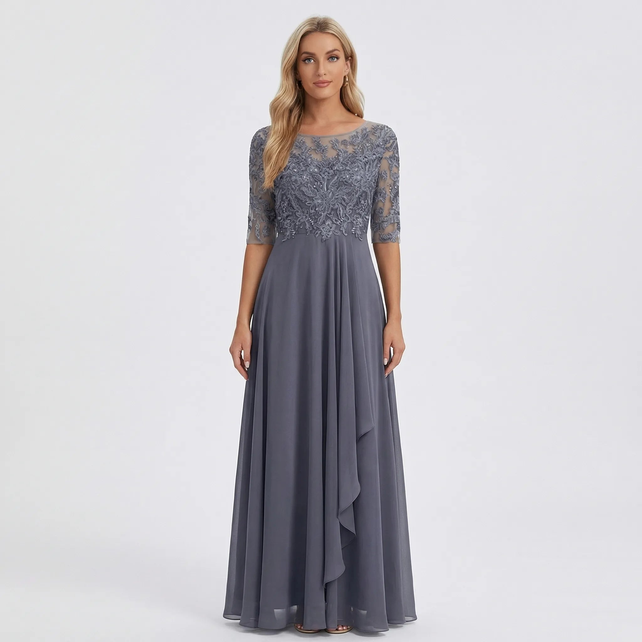 Midi Sukienka Z Koronkowym Gorsetem - Na Eleganckie Przyjęcia 