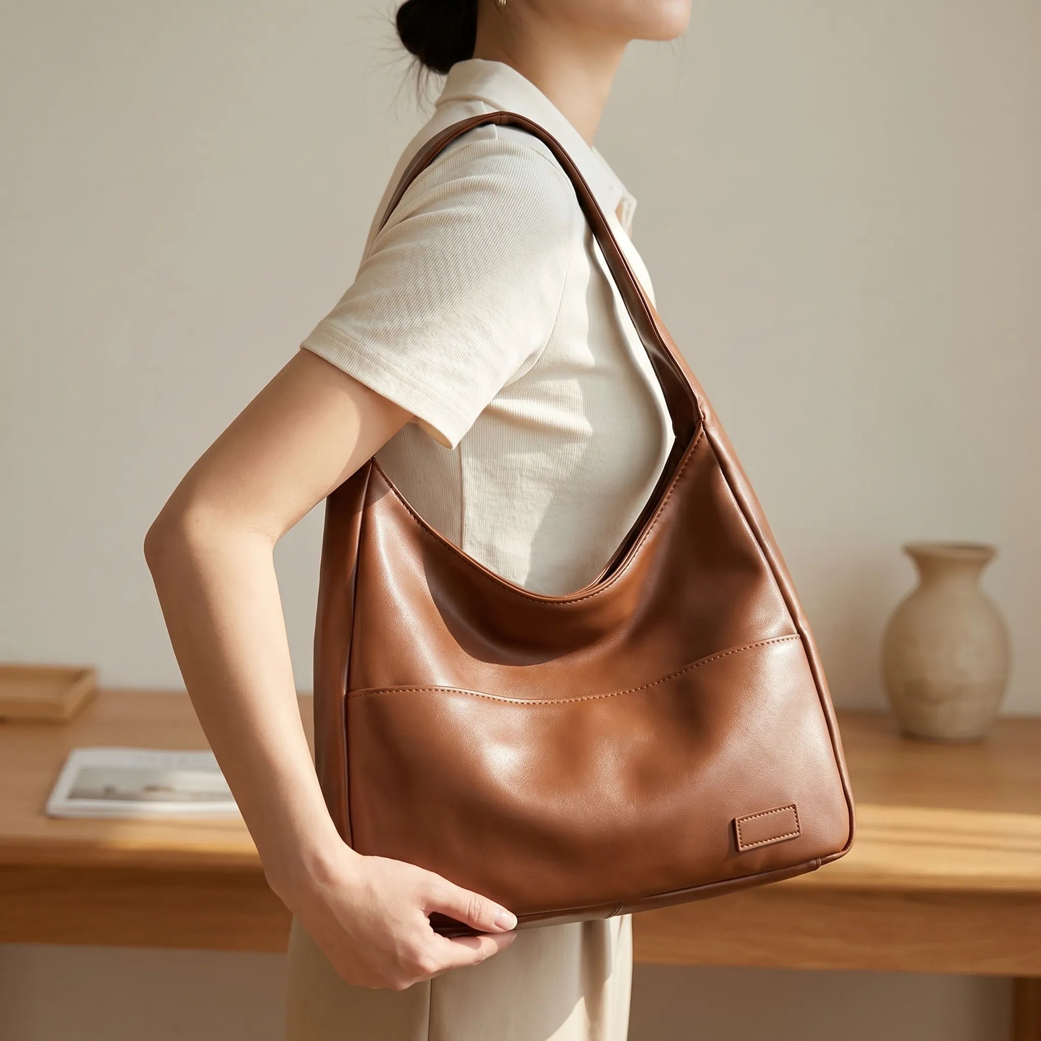 Minimalistyczna Torba Na Ramię - Codzienne Dojazdy 