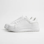 Minimalistyczne Białe Sneakersy Damskie - Codzienne Spacery 