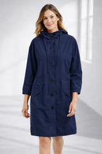 Marielle - Women's Mid-Length Casual Hooded Jacket