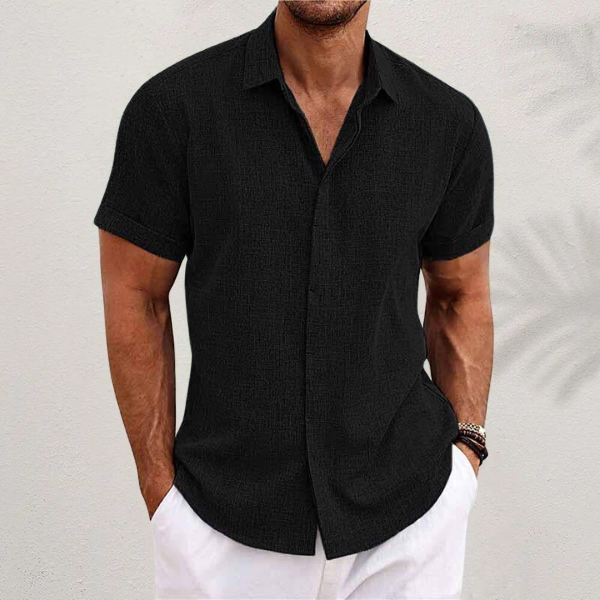 Miro – Men's Summer Shirt with Short Sleeves, Loose Fit, Casual