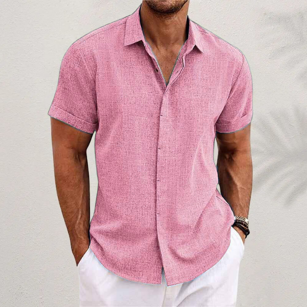 Miro – Men's Summer Shirt with Short Sleeves, Loose Fit, Casual
