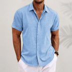 Miro – Men's Summer Shirt with Short Sleeves, Loose Fit, Casual