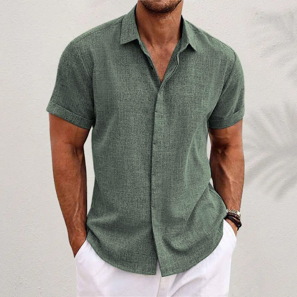 Miro – Men's Summer Shirt with Short Sleeves, Loose Fit, Casual