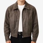 Men's Brown Casual Eco-Leather Jacket