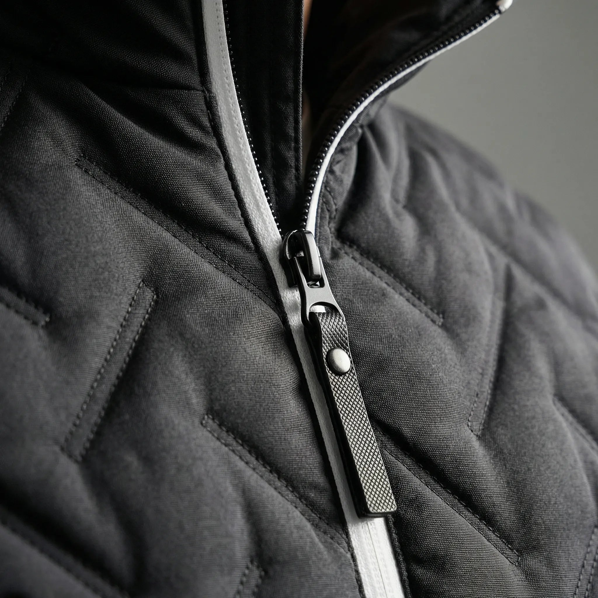 Pikowana Kurtka Zimowa Z Wysokim Kołnierzem - Ochrona Przed Chłodem 