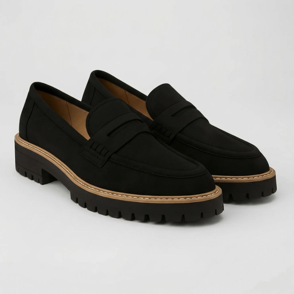 Platformowe Mokasyny W Stylu Retro - Codzienna Stylizacja Miejska 