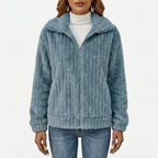 Puszysty Zapinany Sweter Kardigan - Codzienne Spacery 