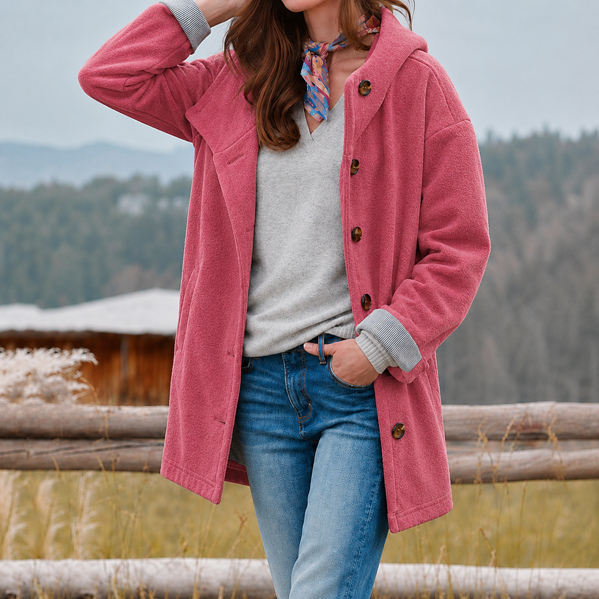 Lucienne – Palton damă elegant și gros pentru iarnă