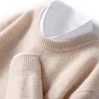 Florian – Pánský ležérní svetr z merino vlny s kulatým výstřihem, pohodlný