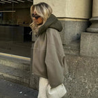 Wiktoria – Women's Hooded Jacket Structural Modern Elegant