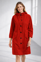 Marielle - Women's Mid-Length Casual Hooded Jacket