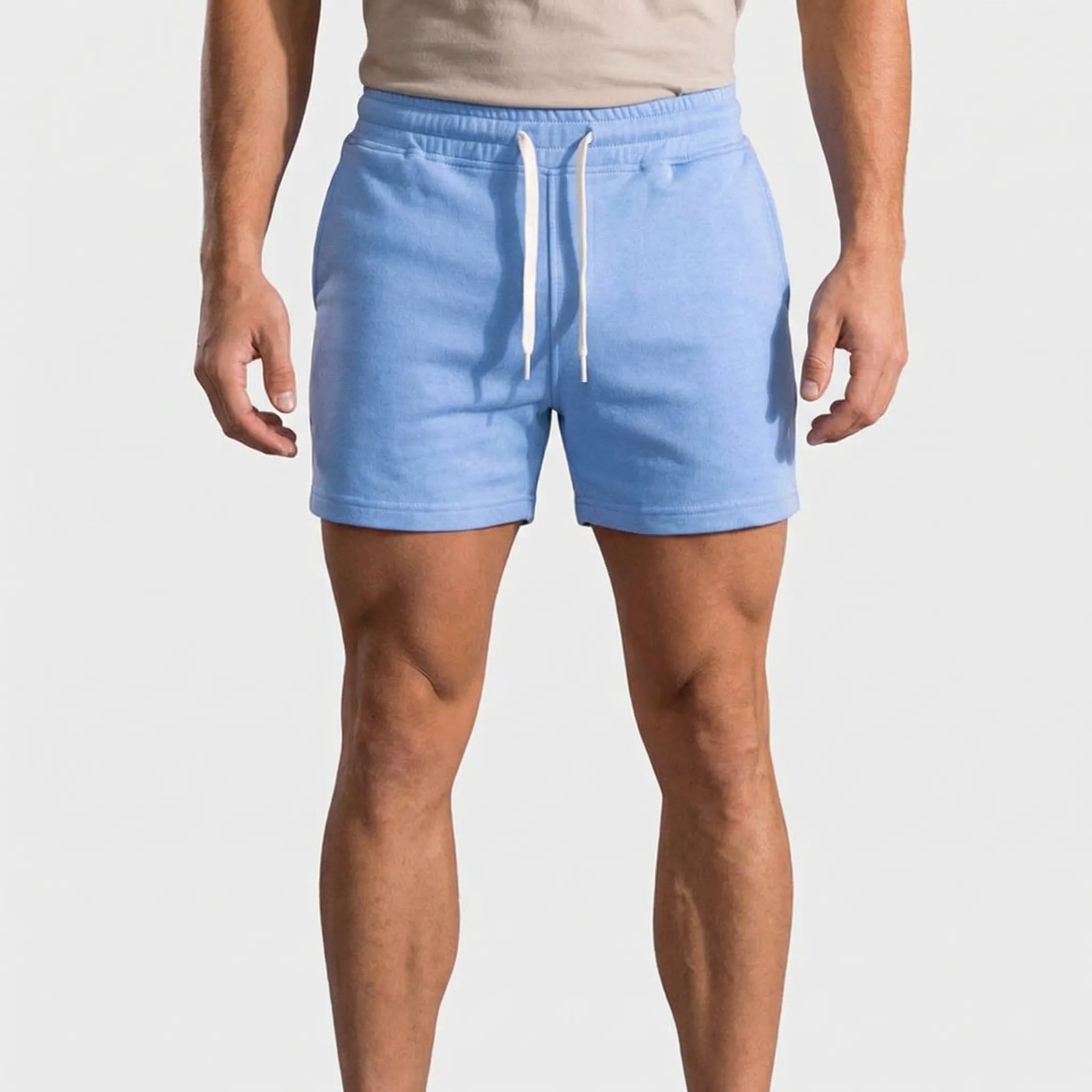 Sportowe Szorty Męskie Z Elastycznym Pasem - Codzienny Relaks I Wypoczynek 