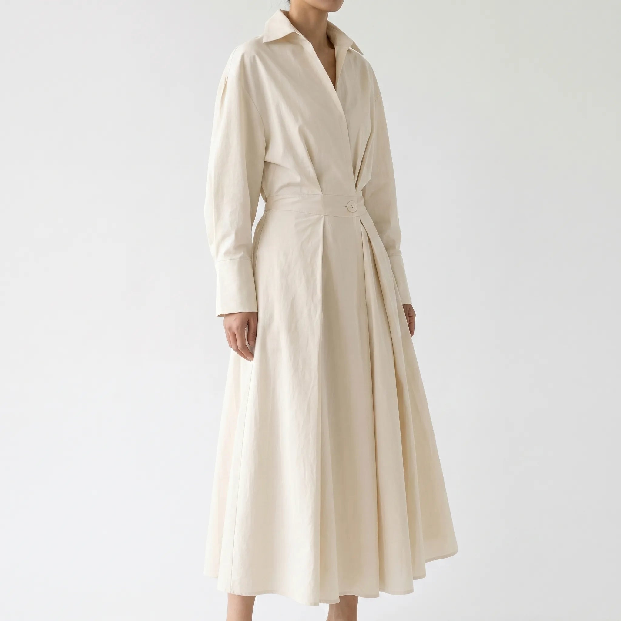Sukienka Koszulowa Maxi - Eleganckie Spotkania 