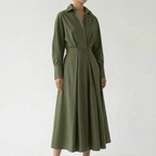 Sukienka Koszulowa Maxi - Eleganckie Spotkania 