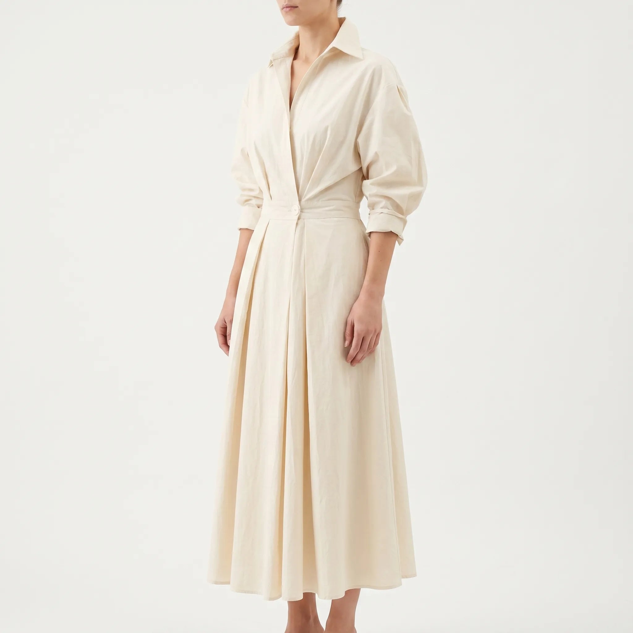 Sukienka Koszulowa Maxi - Eleganckie Spotkania 
