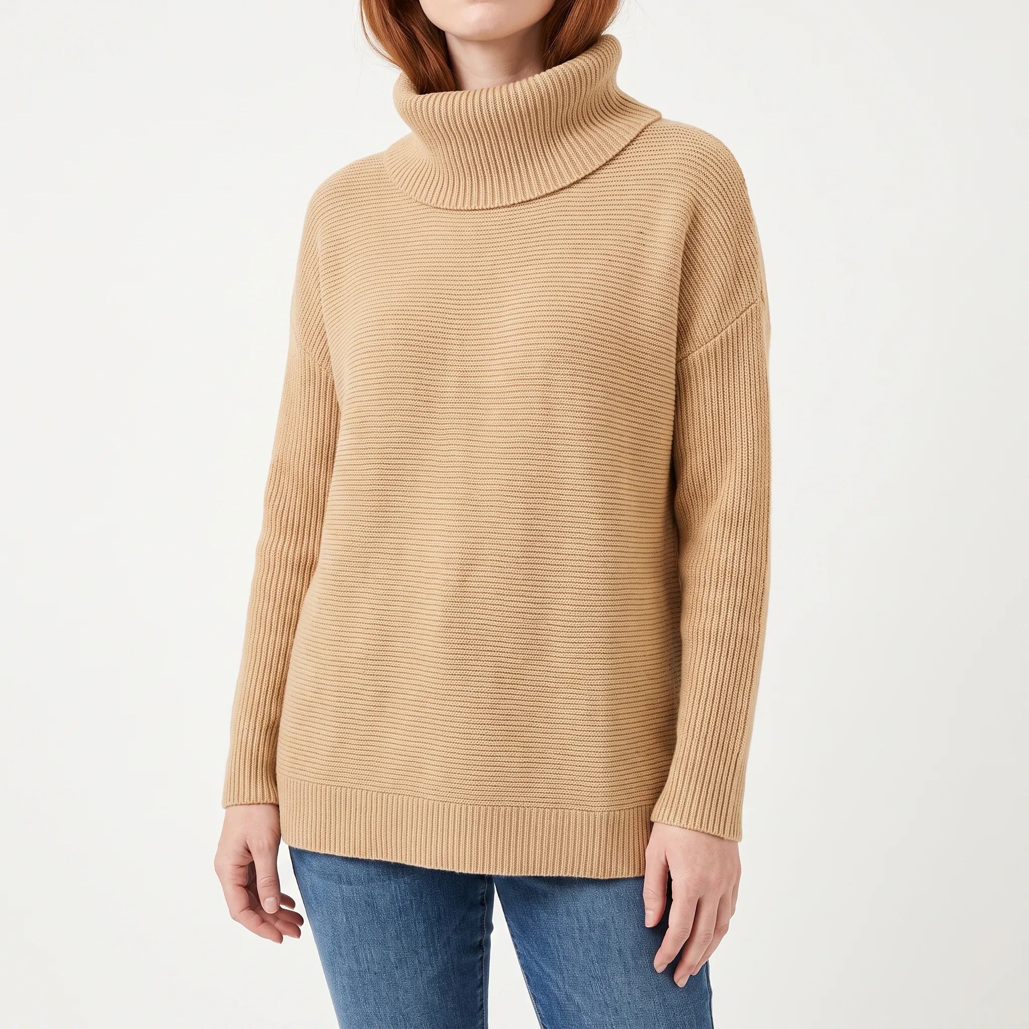 Sweter Z Golfem Damski - Codzienne Wyjścia 