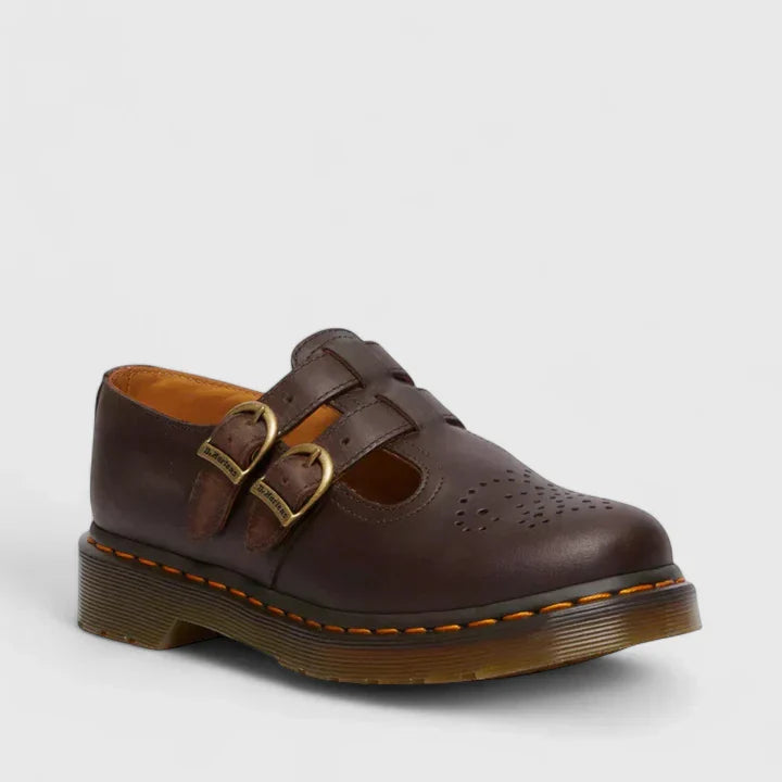 Elwira – Elegant Women's Mary Jane Shoes with Double Straps