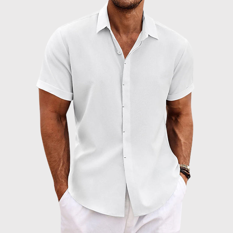 Miro – Men's Summer Shirt with Short Sleeves, Loose Fit, Casual