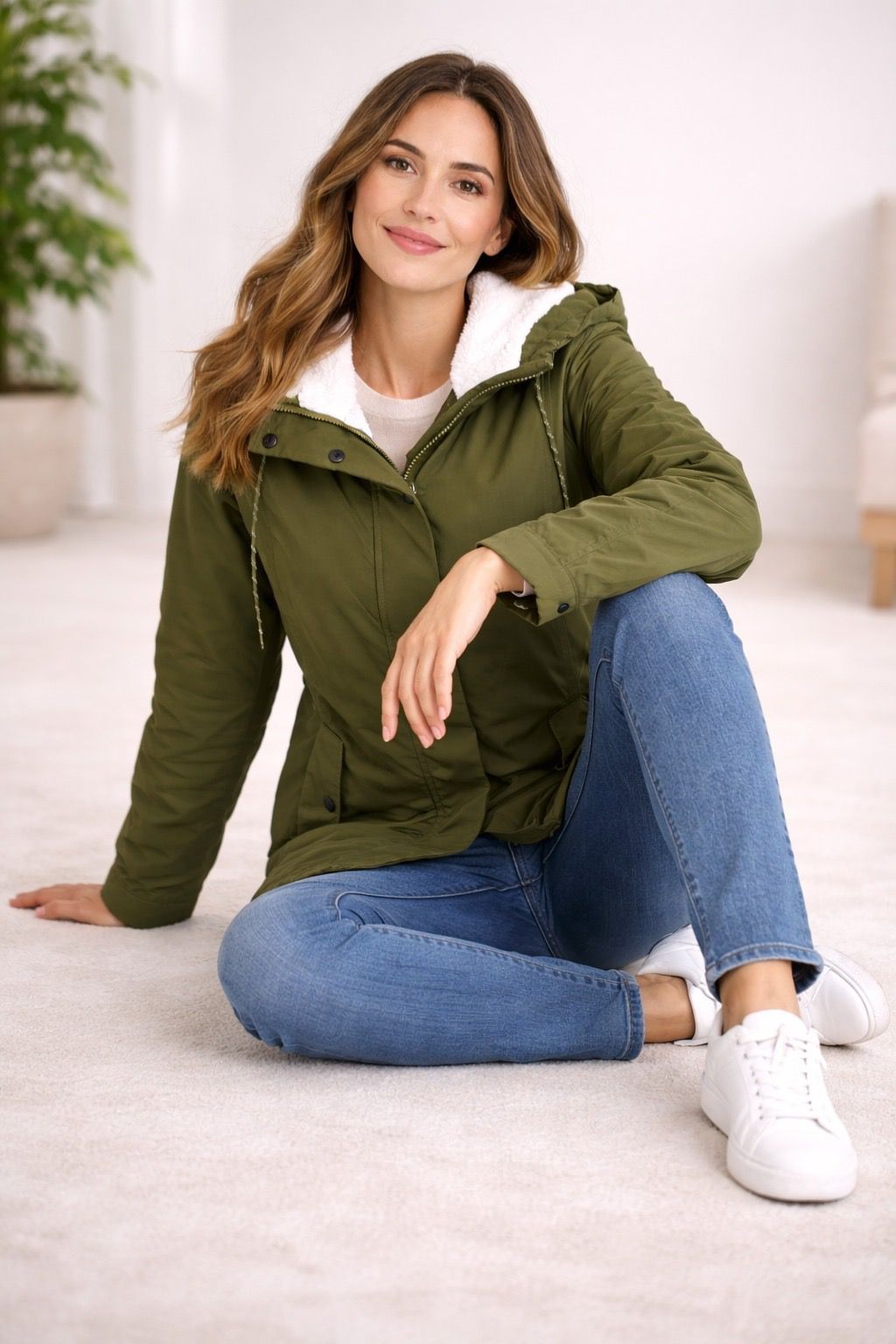 Romina - Men's Long Winter Hooded Jacket with Lining