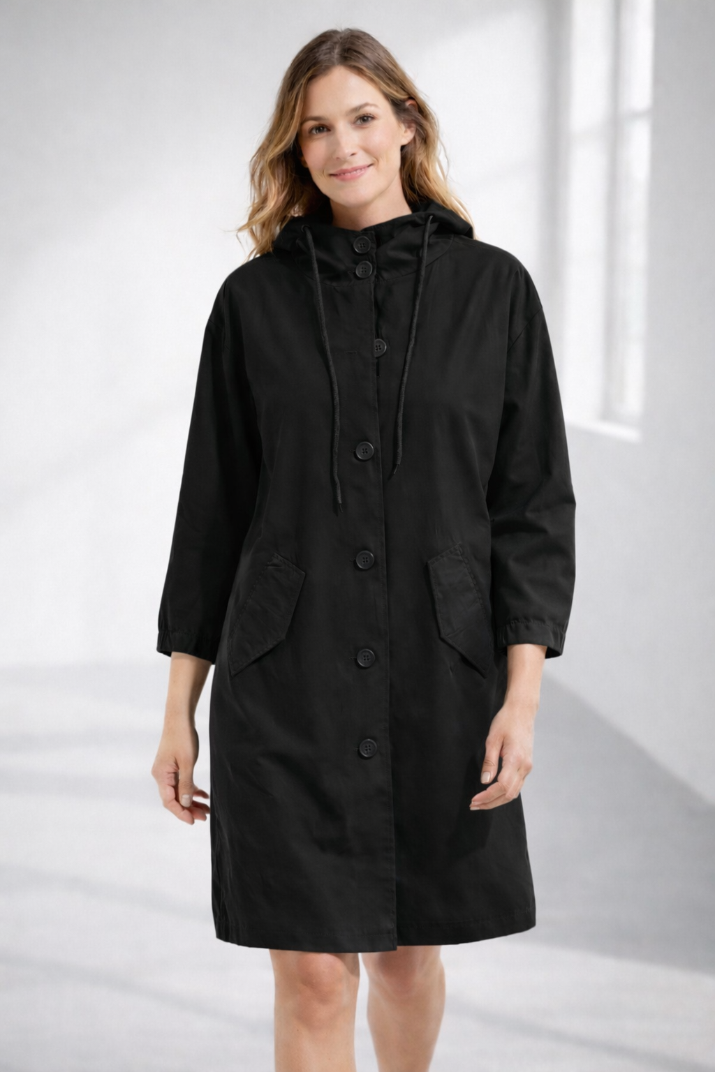 Marielle - Women's Mid-Length Casual Hooded Jacket