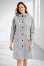 Marielle - Women's Mid-Length Casual Hooded Jacket