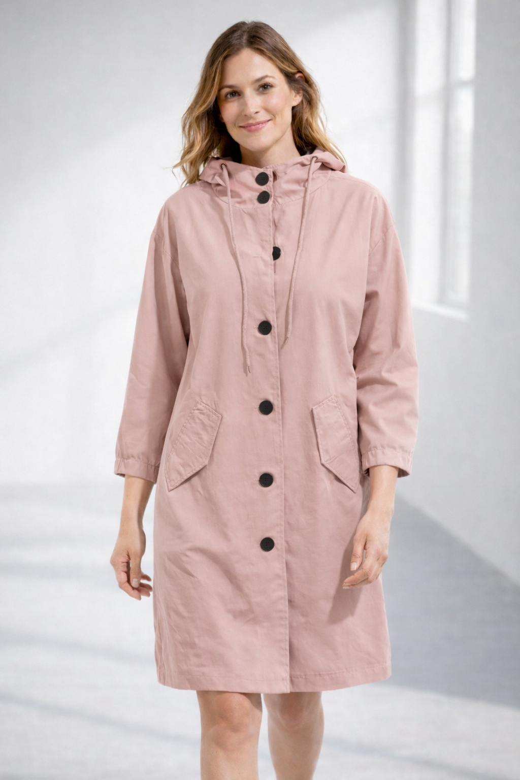 Marielle - Women's Mid-Length Casual Hooded Jacket