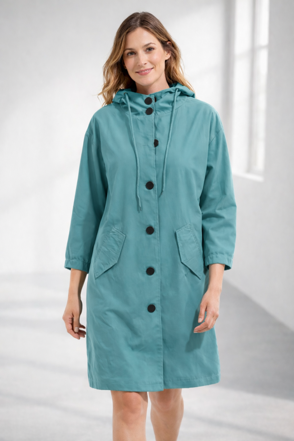 Marielle - Women's Mid-Length Casual Hooded Jacket