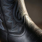 Wsuwane Buty Kowbojskie Do Połowy Łydki - Codzienny Miejski Styl 