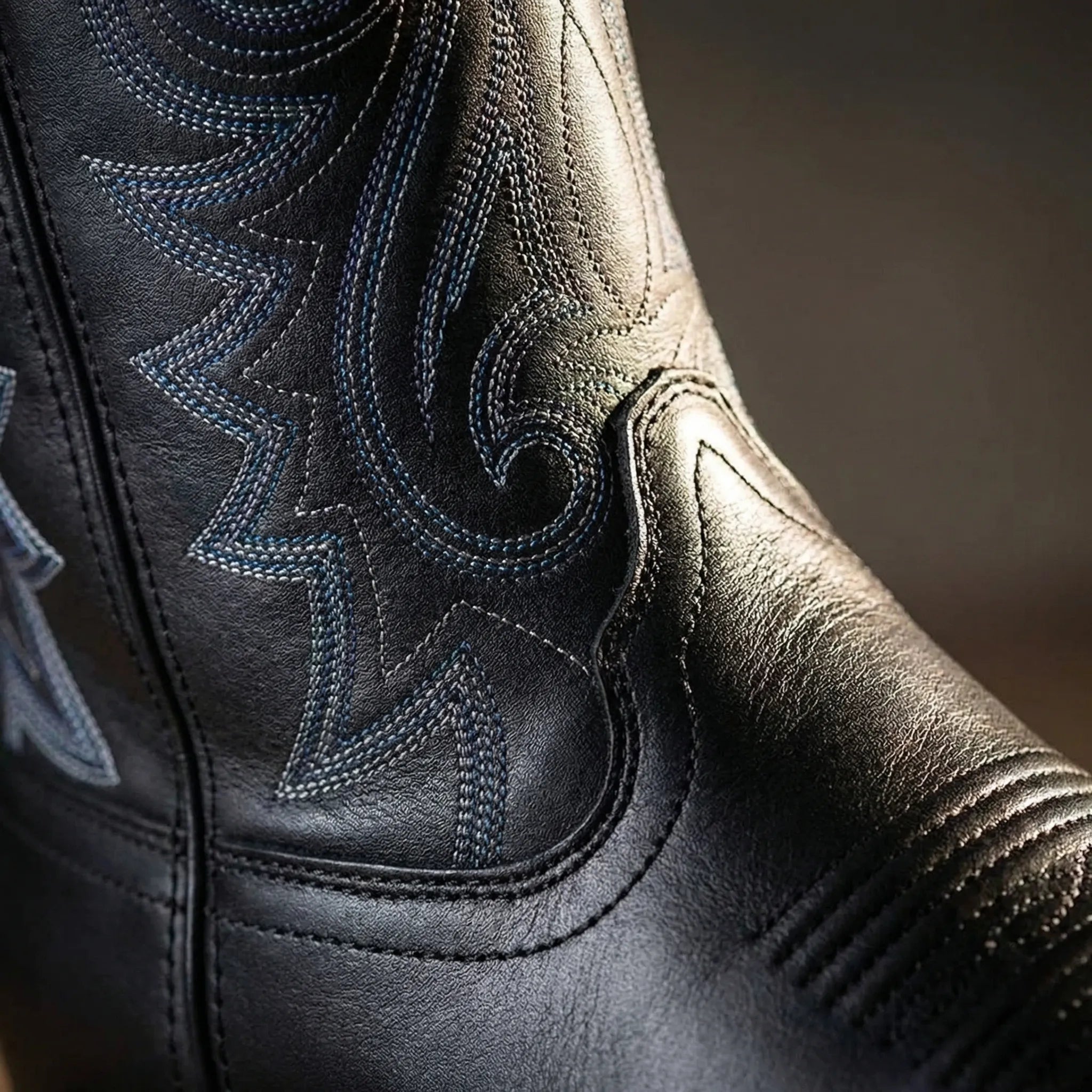 Wsuwane Buty Kowbojskie Do Połowy Łydki - Codzienny Miejski Styl 