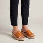 Wsuwane Espadryle Na Koturnie - Letnie Spacery 