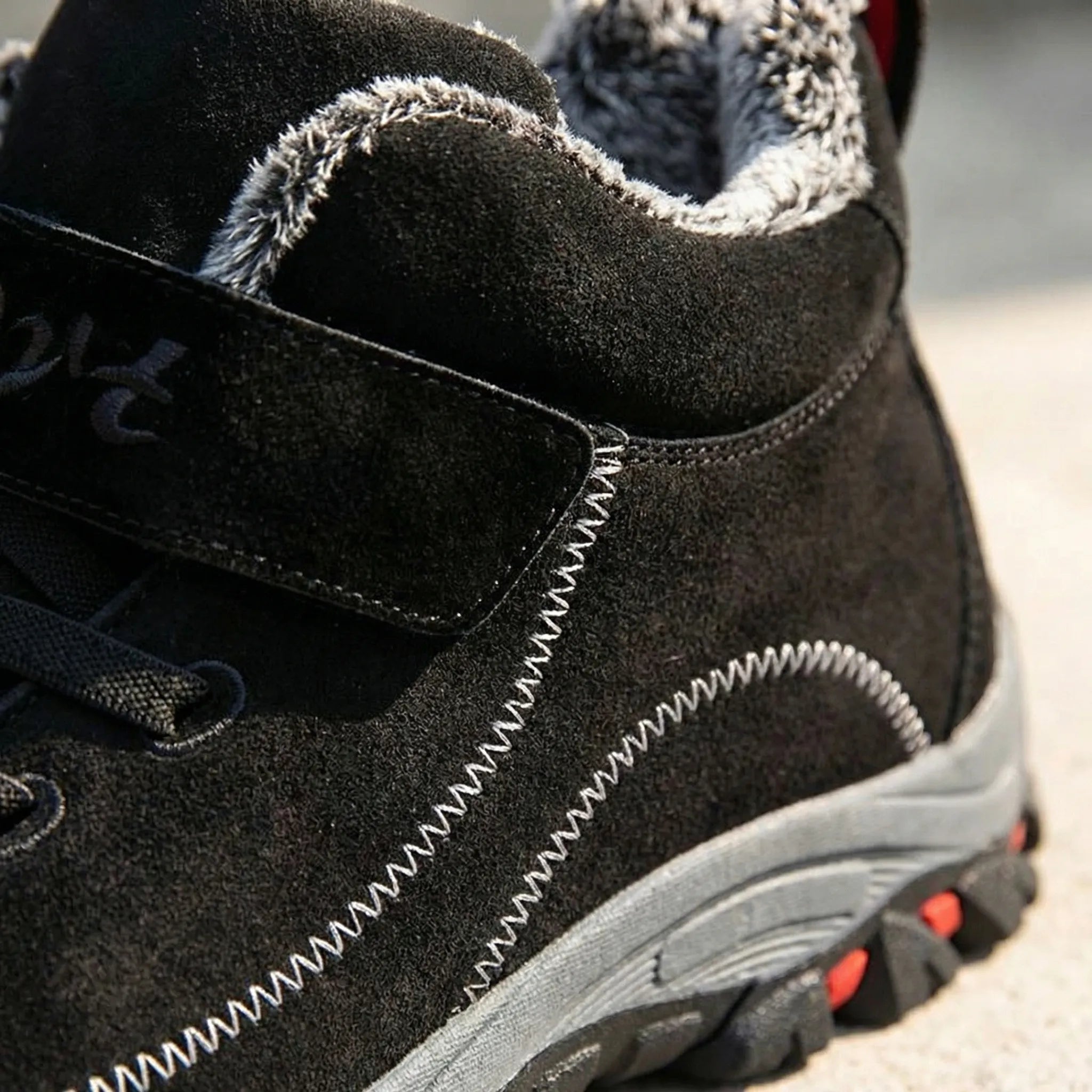 Wysokie Buty Zimowe Na Sznurowanie - Chodzenie Po Śniegu 