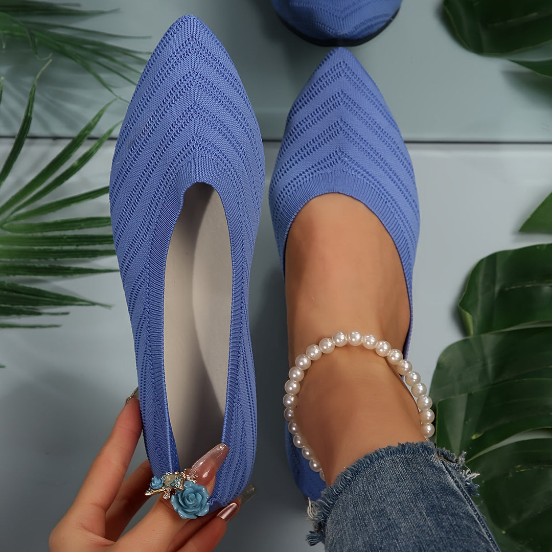 Leontyna – Klasszikus női slip-on cipő hegyes orral, elegáns kivitelben